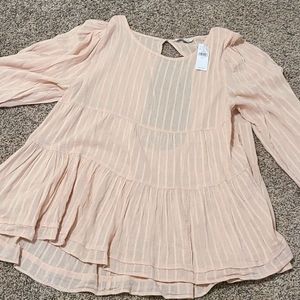 New with tags American eagle open back blouse